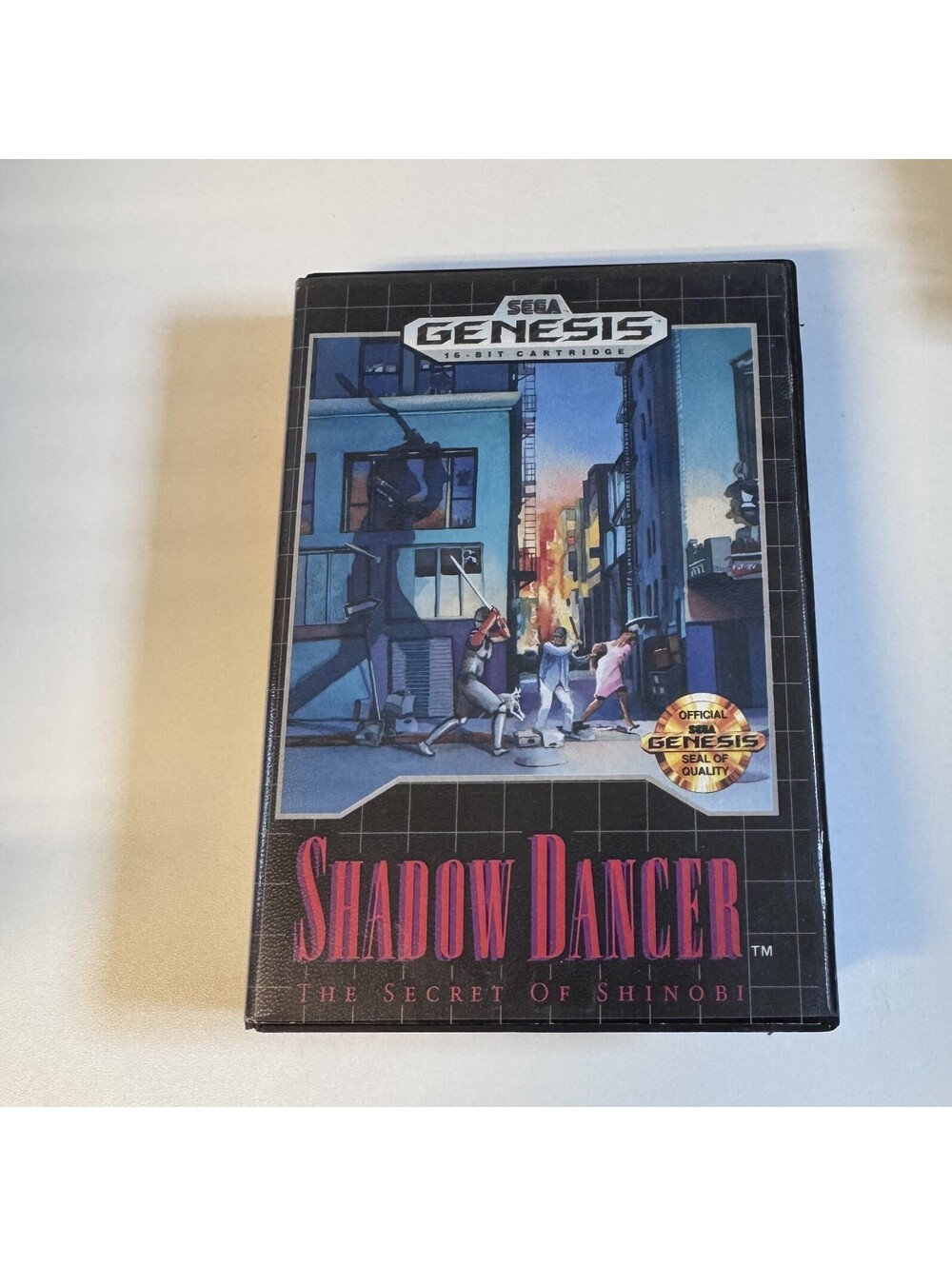 Shadow Dancer The Secret Of Shinobi Sega Genesis Video Game Cart + Box Tested